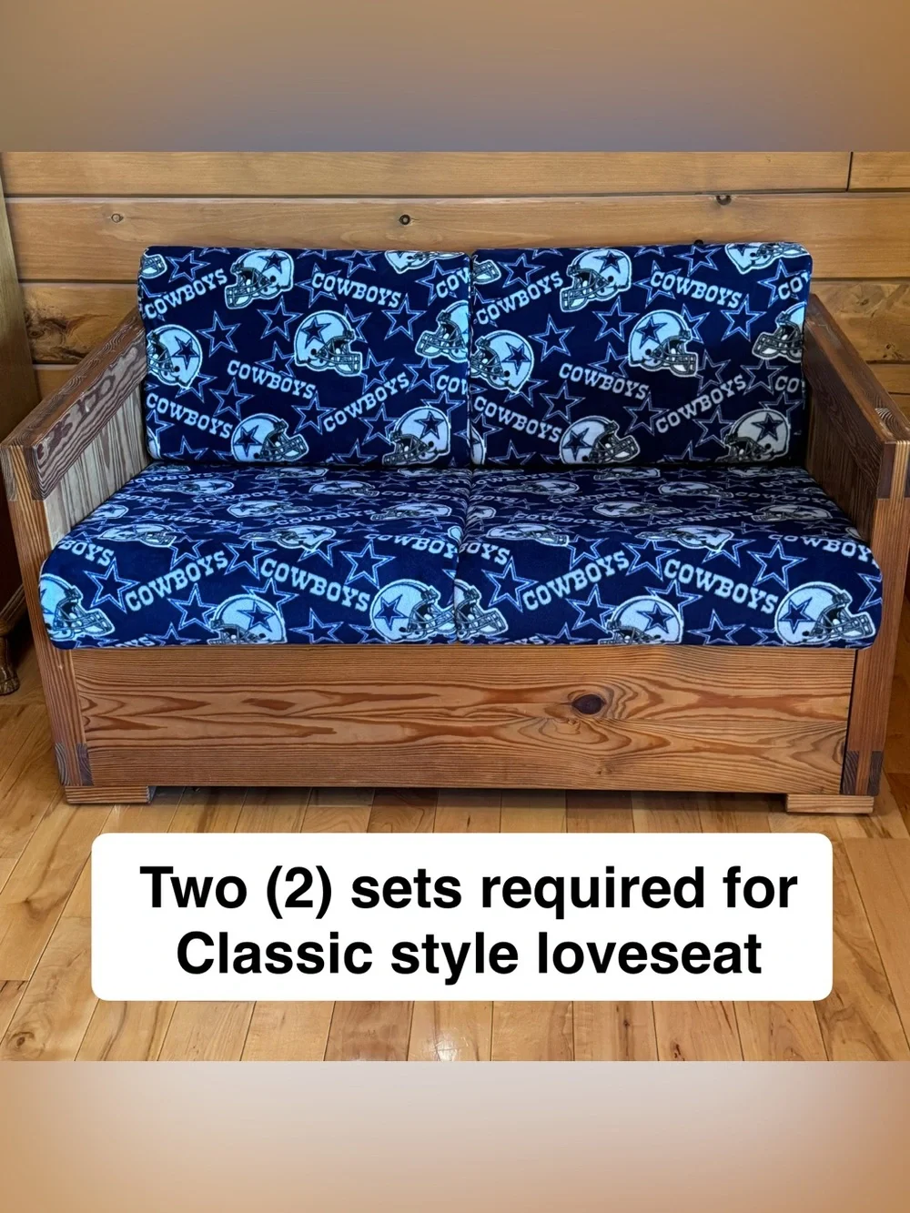 DALLAS COWBOYS Fans: THIS END UP Classic Machine Washable Slipcover 2-piece Set